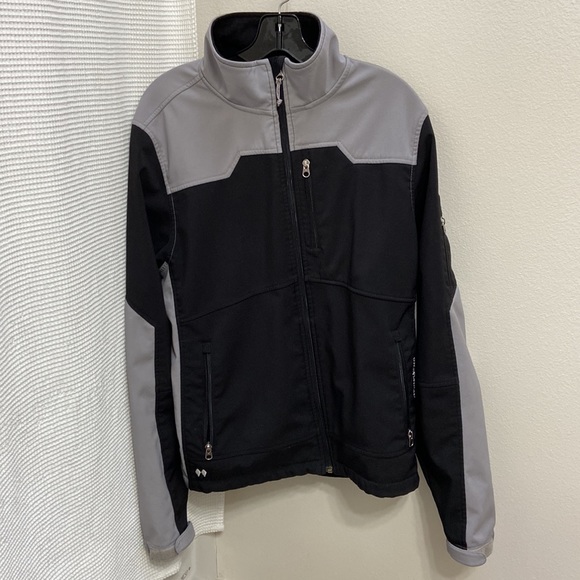 Men’s Black Diamond Double Diamond zip up fleece lined soft shell jacket. Size M - Picture 5 of 16